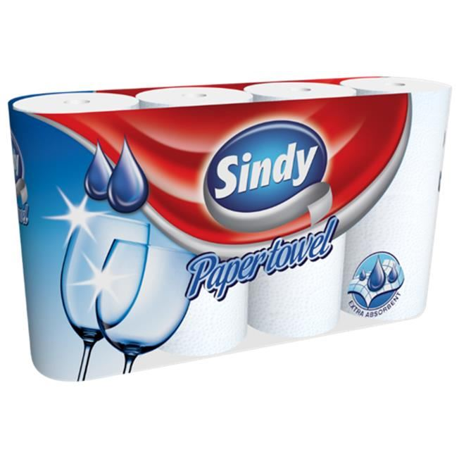 Sindy háztartási papírtörlő 2 rétegű, 4 tekercses (KKC2004018) (KKC2004018)