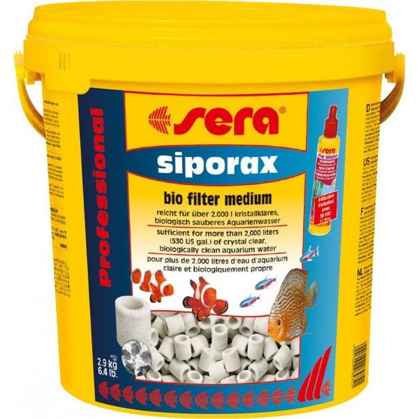 Sera Wkład biologiczny Siporax Professional 15 mm 10 l