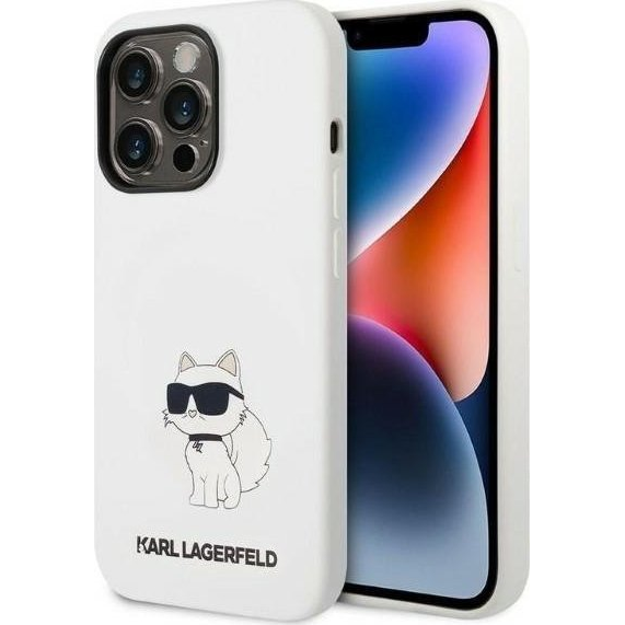 Karl Lagerfeld Liquid Choupette NFT szilikon hátlap tok Apple iPhone 14 Pro, fehér (KLD1270)