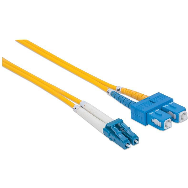 Techly 2m SC/LC OS2 cablu InfiniBand/fibră optică Galben