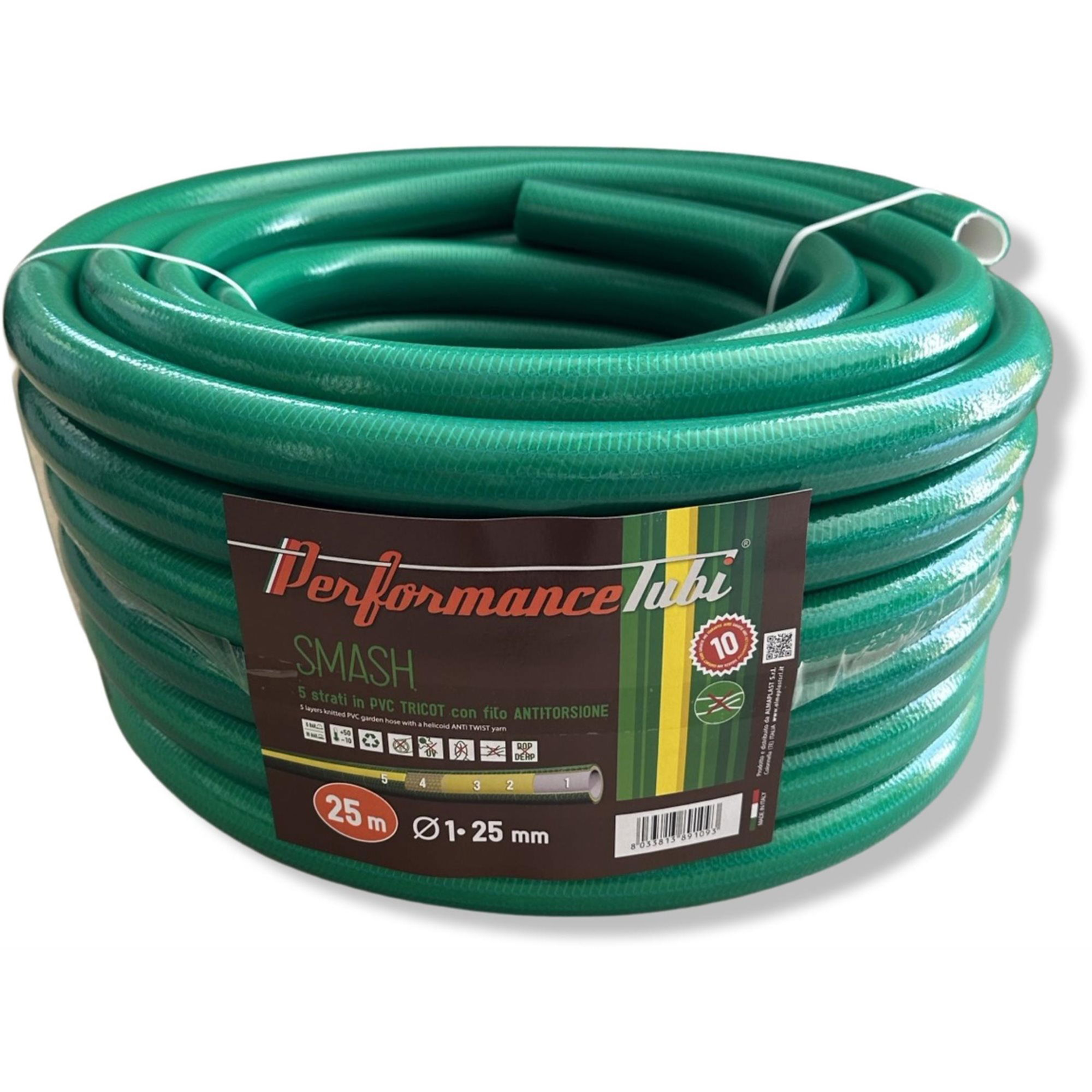 NOELA 5 rétegű kerti tömlő SMASH 1" zöld - 25m (32632)