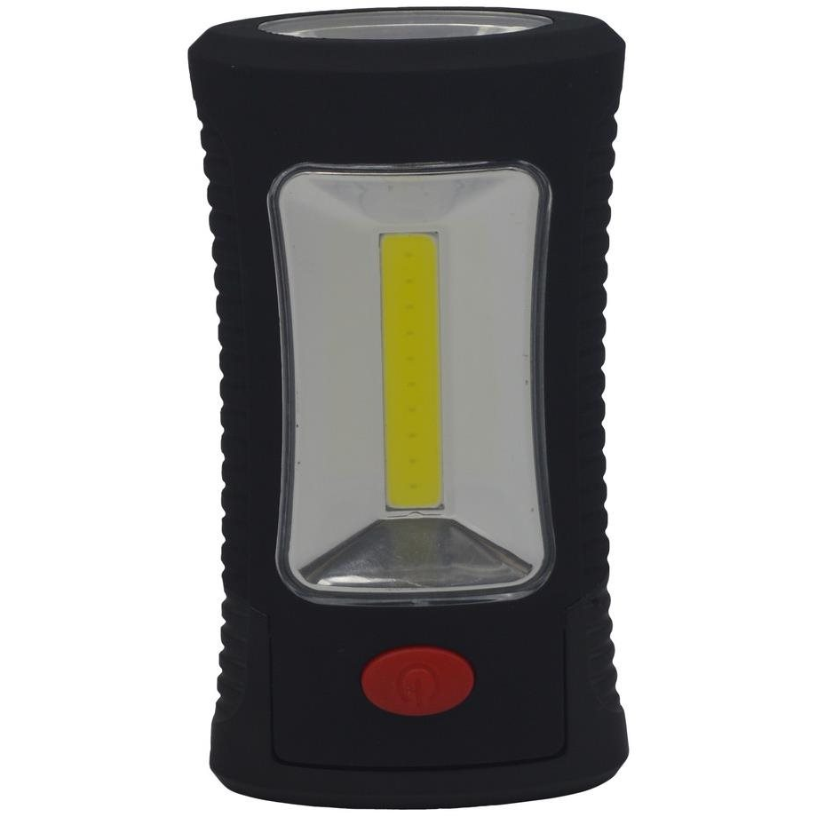 Solight LED munkalámpa, 3W COB + 3 SMD LED, kampó + mágnes, 3 x AAA (WL108)