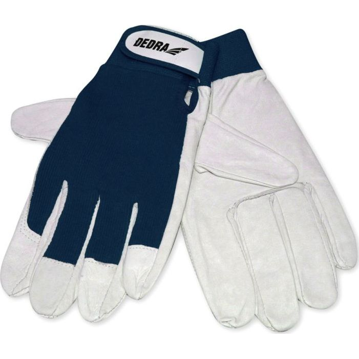 Dedra Munkavédelmi Kesztyű 9-es kecskeBőr Sötétkék (BH1013R09)