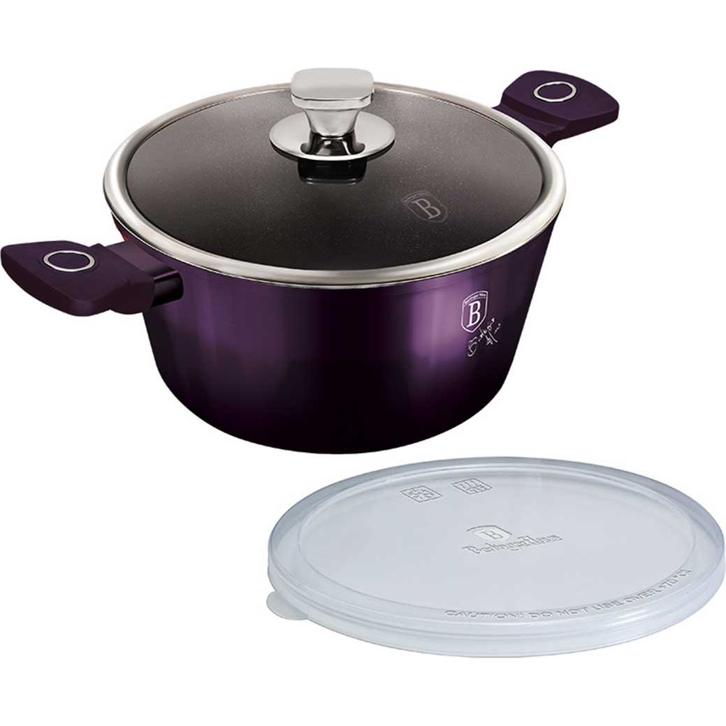 BerlingerHaus BH/6629 Purple Eclipse Collection Lábas - Kovácsolt Alumínium, Metál Lila (BH-6629 Kinghoff)