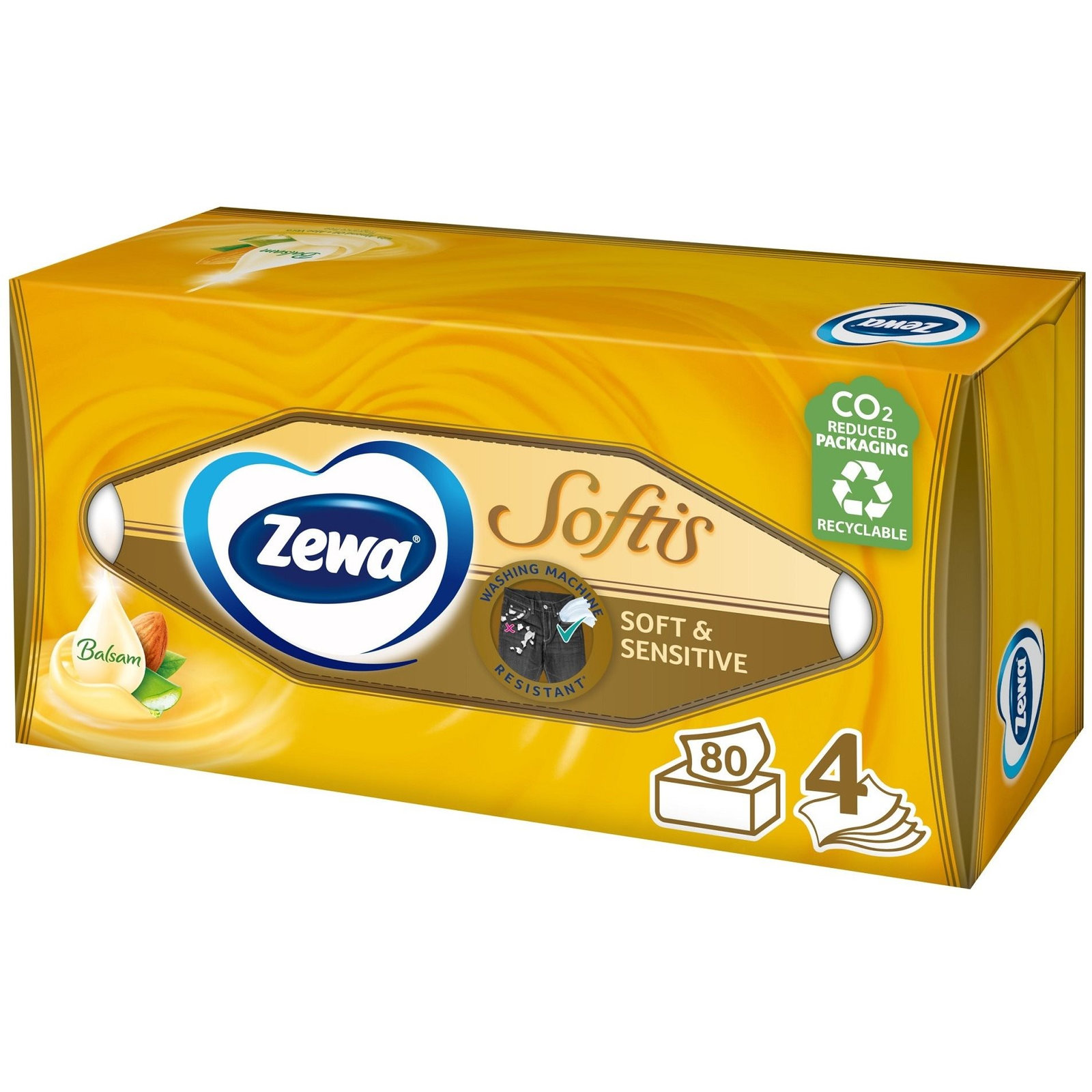 ZEWA Softis Soft &amp; Sensitive BOX (80 db) (7322540926279)