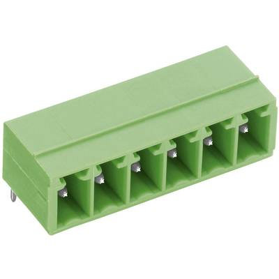 Vízszintes tűsor - STL(Z)1550-H sorozat Raszterméret: 3.81 mm Pólusszám: 6 Zöld PTR 51550065025E Tartalom: 1 db (51550065025E)