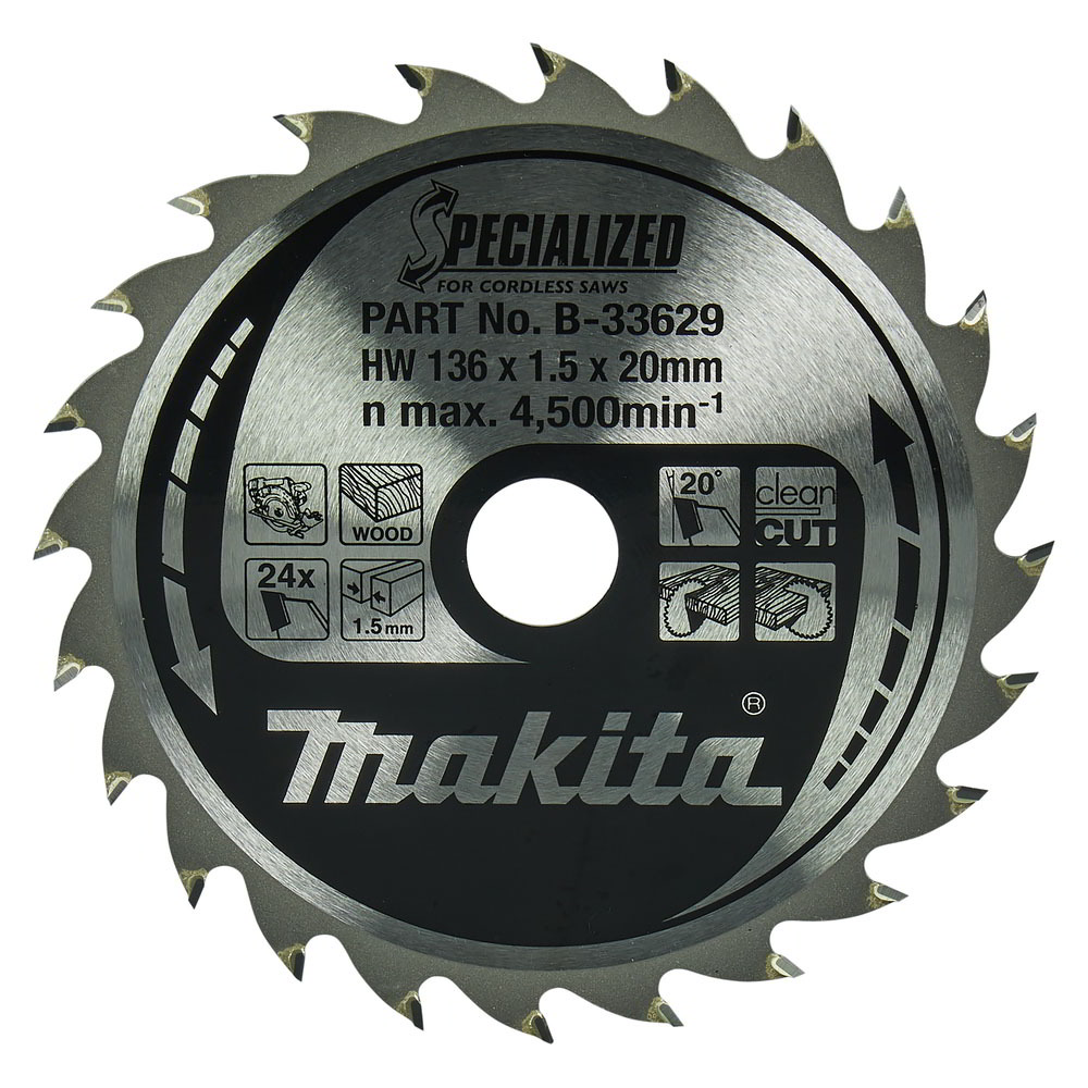Makita B-33629 136mm Körfűrészlap (B-33629)