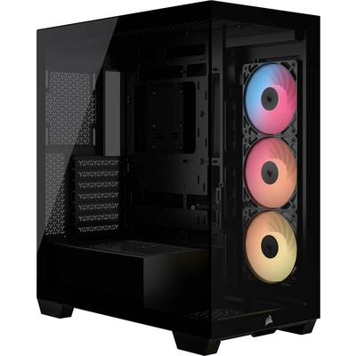 Corsair Geh Midi 3500X RSR ARGB Midi torony Számítógép ház, Gaming doboz Fekete