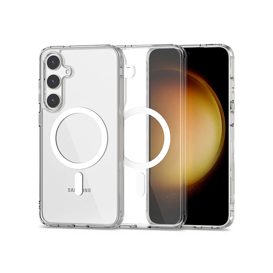 Samsung SM-S926 Galaxy S24+ szilikon hátlap - Tech-Protect Flexair Hybrid Magsafe - átlátszó (TP690497)