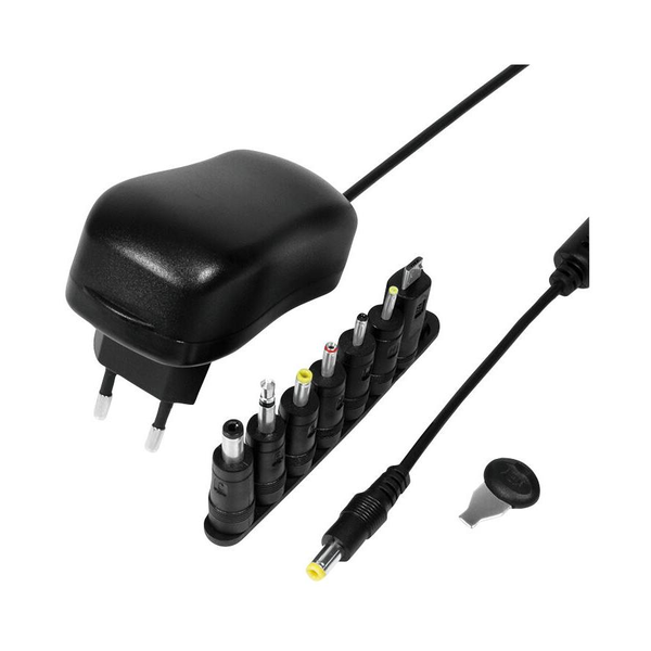 Univerzální napájecí zdroj 3-12 V, 24 W se 7 vyměnitelnými adaptéry