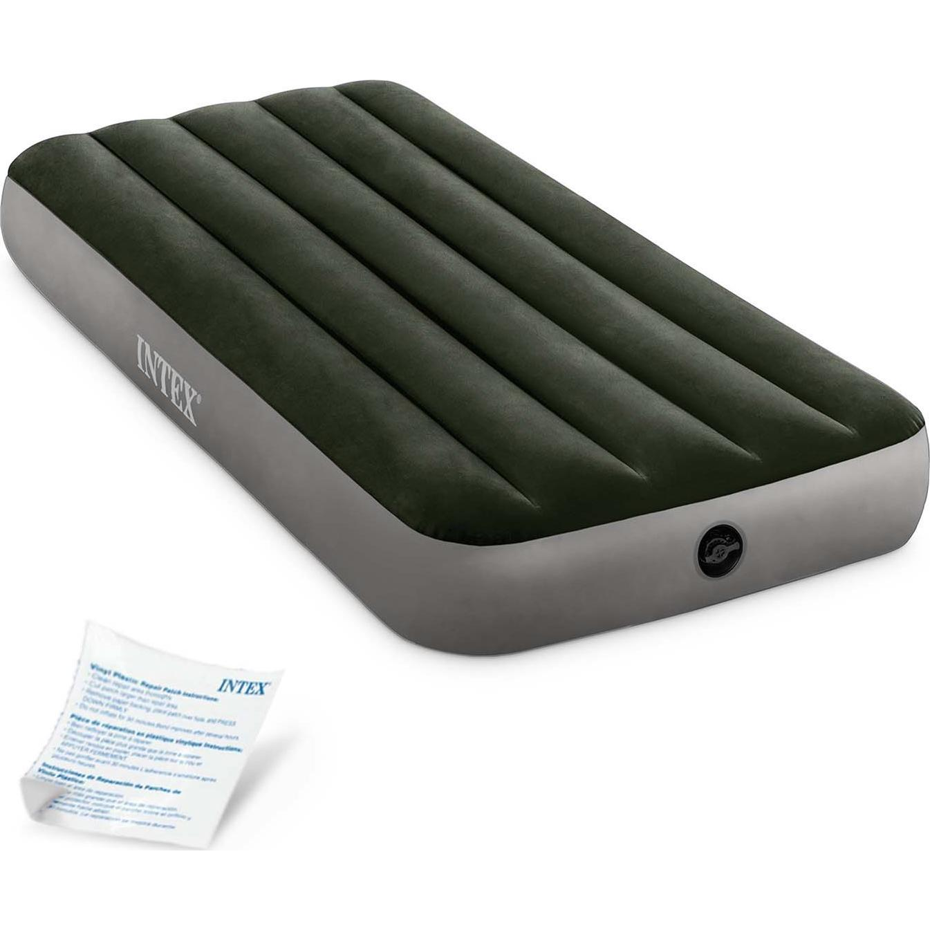Intex 64106 COT DURA-BEAM PRESTIGE DOWNY AIRBED Felfújható ágy (H x Sz x Ma) 191 x 76 x 25 cm Szürke (2379)
