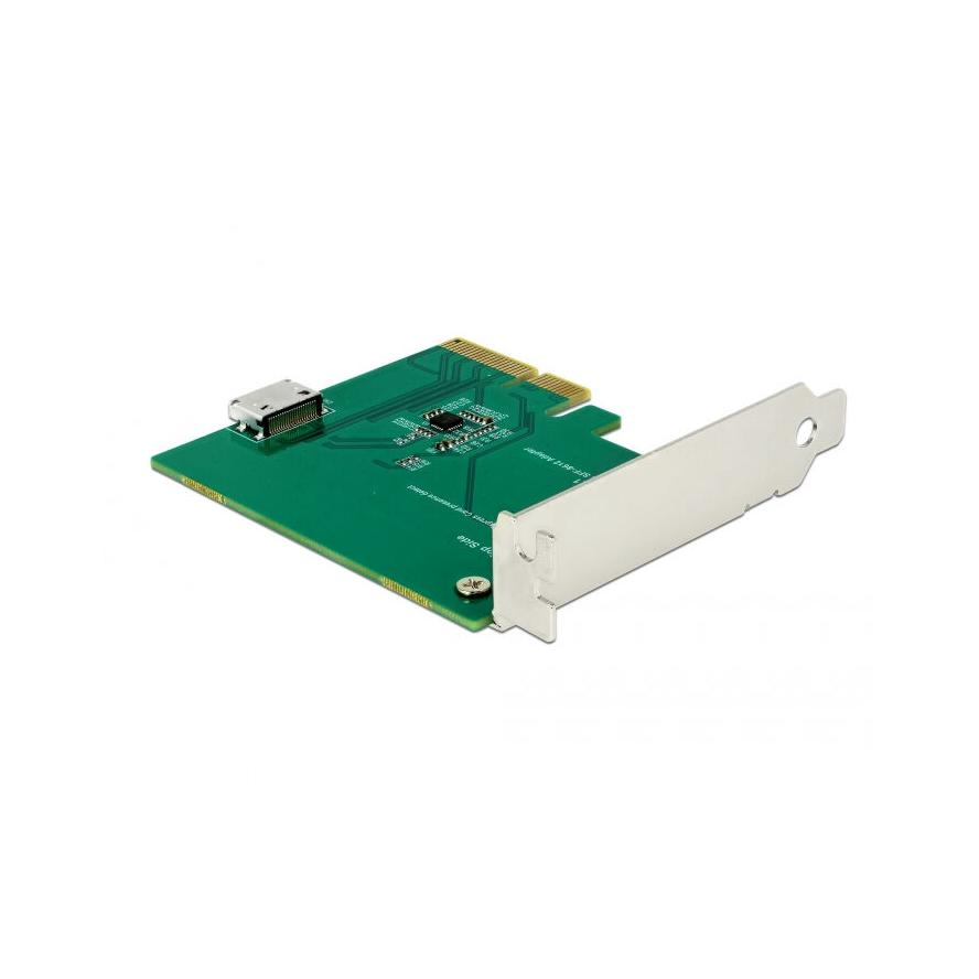 Delock PCI Express x4-kártya > 1 x belső OCuLink SFF-8612 - alacsony profilú formatényező (90307)