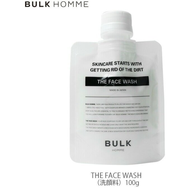 Bulk Homme, The Face Wash, Cleansing & Purifying, Cleansing Foaming Cream, 100 g For Men
