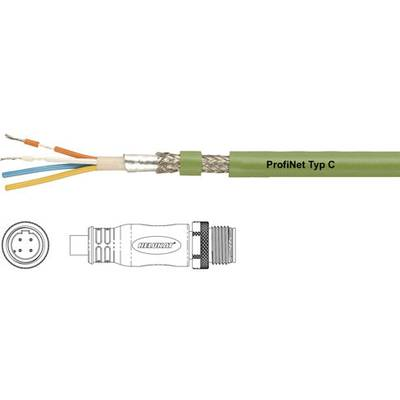 Helukabel 806483-1 Érzékelő-/működtető csatlakozóvezeték M12 Dugó, egyenes 2.00 m Pólusszám: 4 1 db (806483-1)