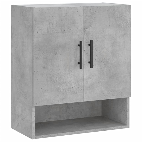 betonszürke műfa faliszekrény 60 x 31 x 70 cm