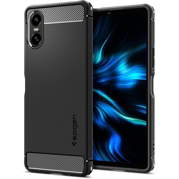 Spigen Rugged Armor Matte Black Sony Xperia 10 VI tok