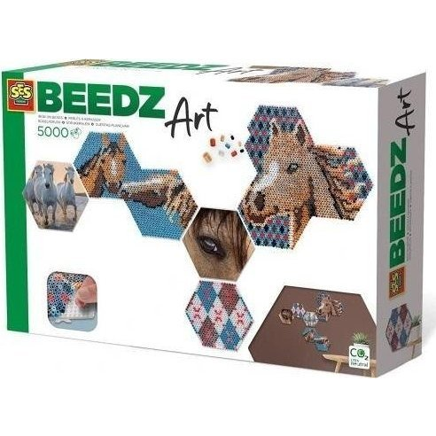 SES Creative Beedz Hex tiles Horses