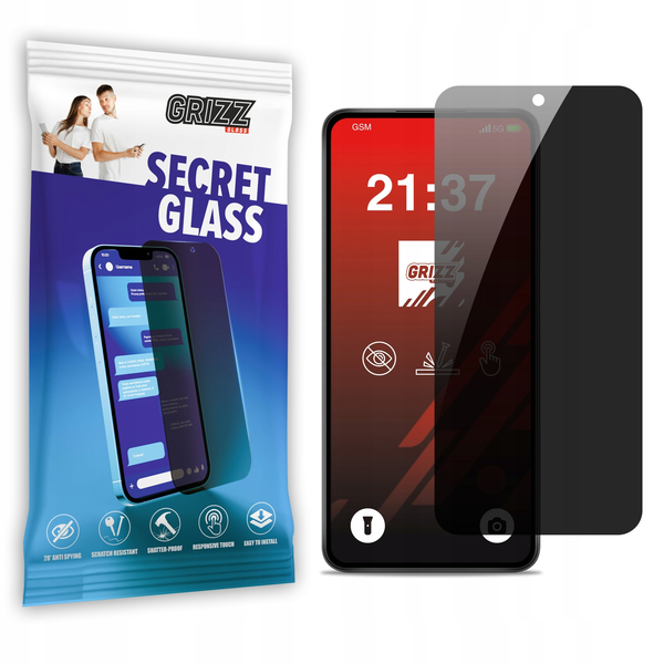 Szkło prywatyzujące GrizzGlass SecretGlass do Infinix Hot 50 Pro 4G