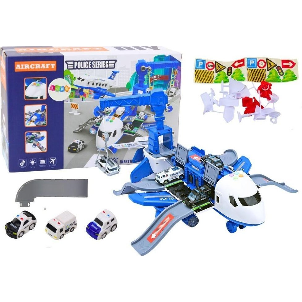 Rendőrségi Állomás 2In1 Diy Interaktív Repülőgép Szétszereléshez (5905991025559)