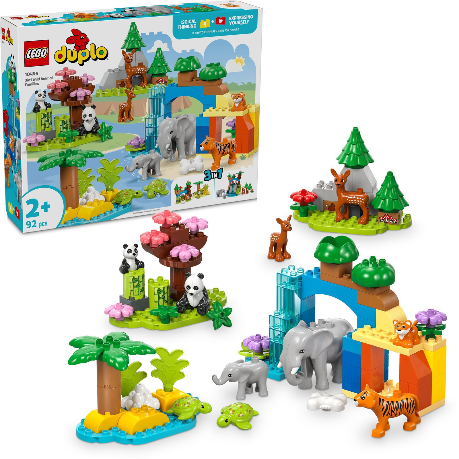 LEGO® DUPLO® 3 az 1-ben állatcsaládok a vadvilágban 10446 (5702017815558)
