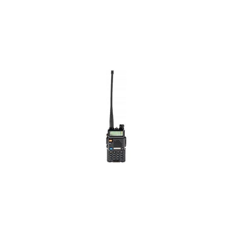 BaoFeng UV-5R HTQ USB-C Walkie Talkie 5 km hatótávval - Fekete (UV-5R HTQ USB-C)