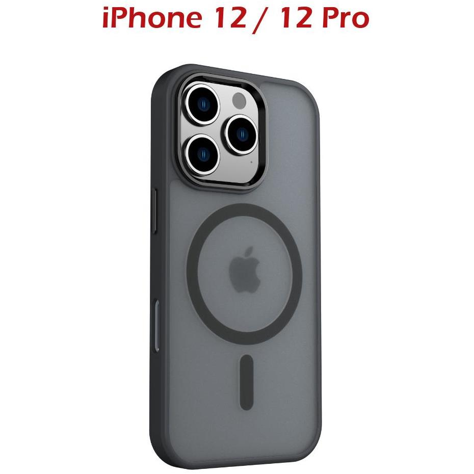 Swissten MagStick Flex iPhone 12 / 12 Pro fekete tok (35503046)