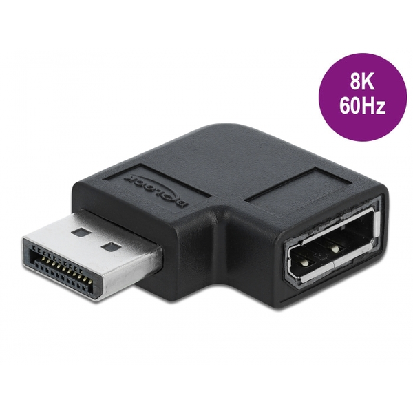 Adapter AV Delock DeLOCK 66296 przejściówka do kabli DisplayPort Czarny