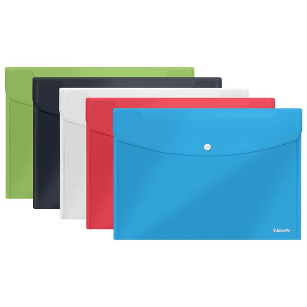 Esselte Irattartó tasak, A5, patentos,  "Vivida", vegyes színek (E2115673)