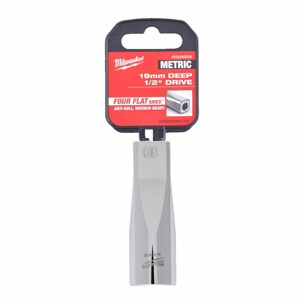 Krómozott dugókulcs 19mm 1/2