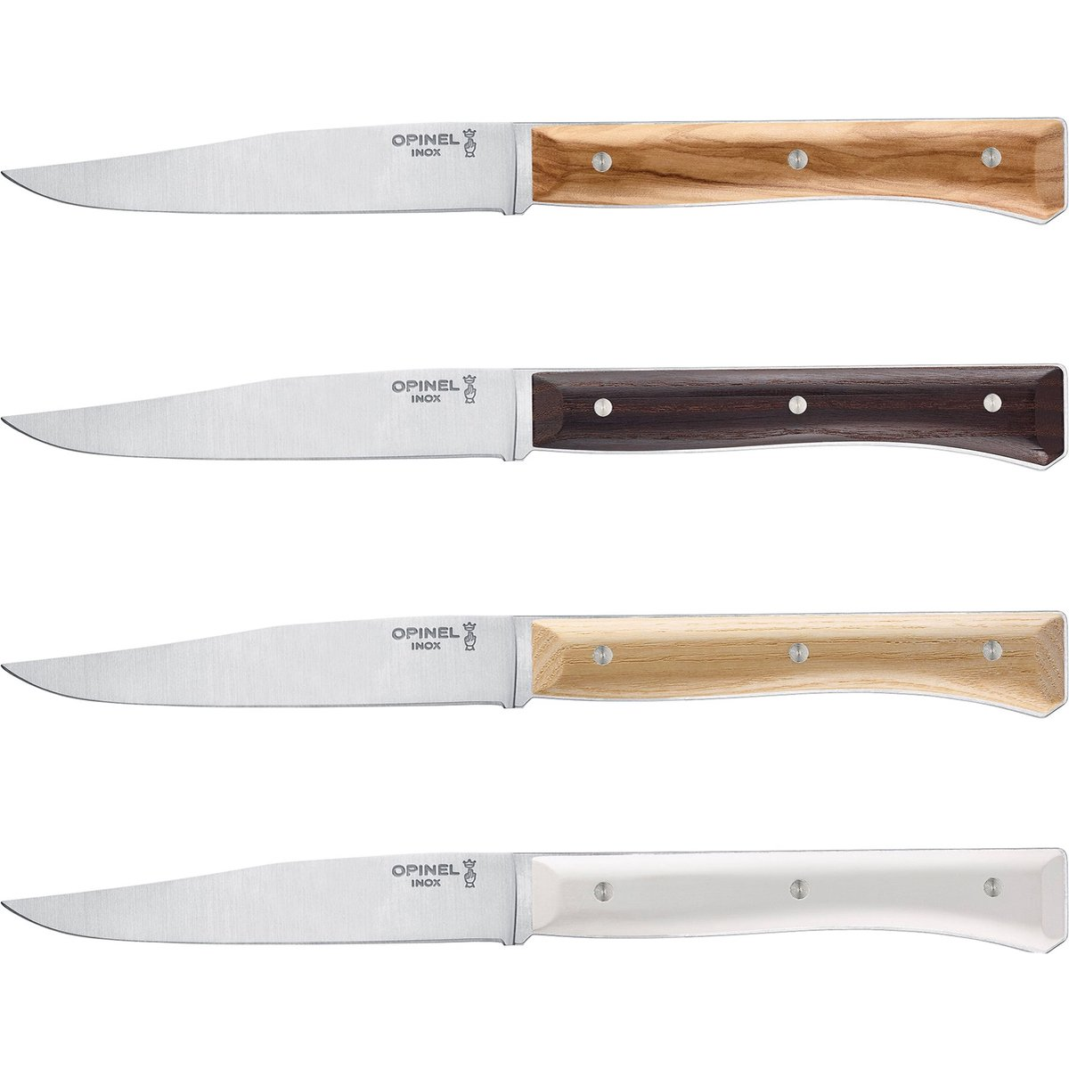 Opinel 002568 Facette Mix Kés készlet (4db) - Kőrisfa - 11cm (002568)