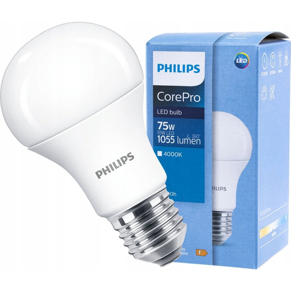 Philips CorePro LED 16907400 lampada LED Bianco freddo 4000 K 10 W E27 F