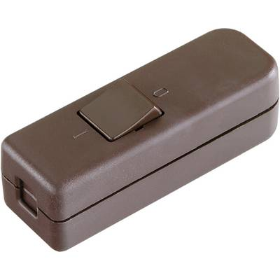 interBär 1 pólusú zsinórkapcsoló, 6 A 250 V/AC, barna (8006-009.01)