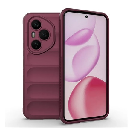 Szilikon telefonvédő (ütésállóság, kameravédő, 3D) BORDÓ Honor 400 Pro "Gigapack csomagolás" (GP-170354)