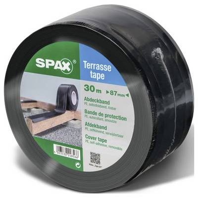 SPAX Ragasztószalag Fekete (H x Sz) 30 m x 87 mm 1 db (4000009186419) (4000009186419)