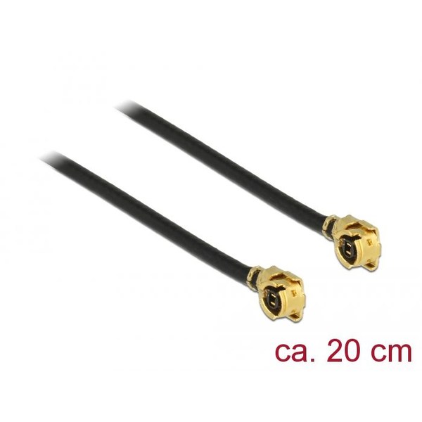 Delock Antennenkabel I-PEX Inc., MHF® I Stecker zu I-PEX Inc., MHF® I Stecker 1,13 20 cm