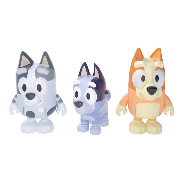 Bluey 3 figurky Bingo, Muffin, Socks