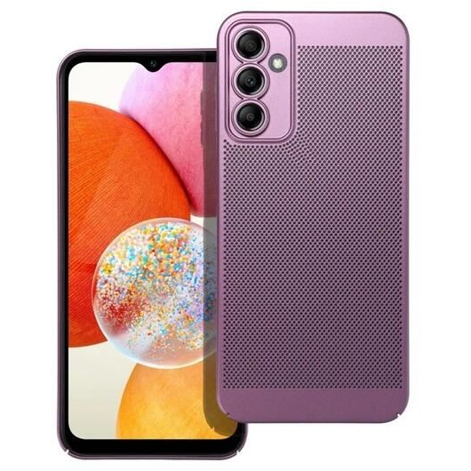 Gigapack Samsung Galaxy A14 5G (SM-A146) légáteresztő, lyukacsos műanyag tok lila (GP-142583) (GP-142583)