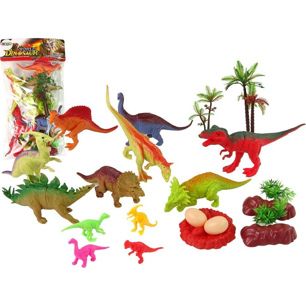 Dinoszaurusz Figurák Készlet Tartozékokkal, 21 Darab 15168 (15168)