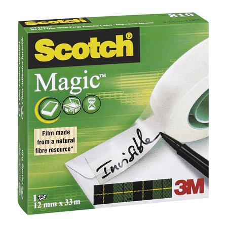 3M Scotch Magic Tape 810 19mm x 33m írható ragasztószalag - Áttetsző (70005242196)