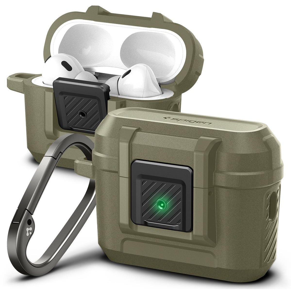 Spigen Lock Fit Vintage Khaki AirPods Pro 2 tok (ACS05911)