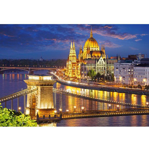 Castorland Budapest view at dusk 2000 pcs Puzzle 2000 pz Città