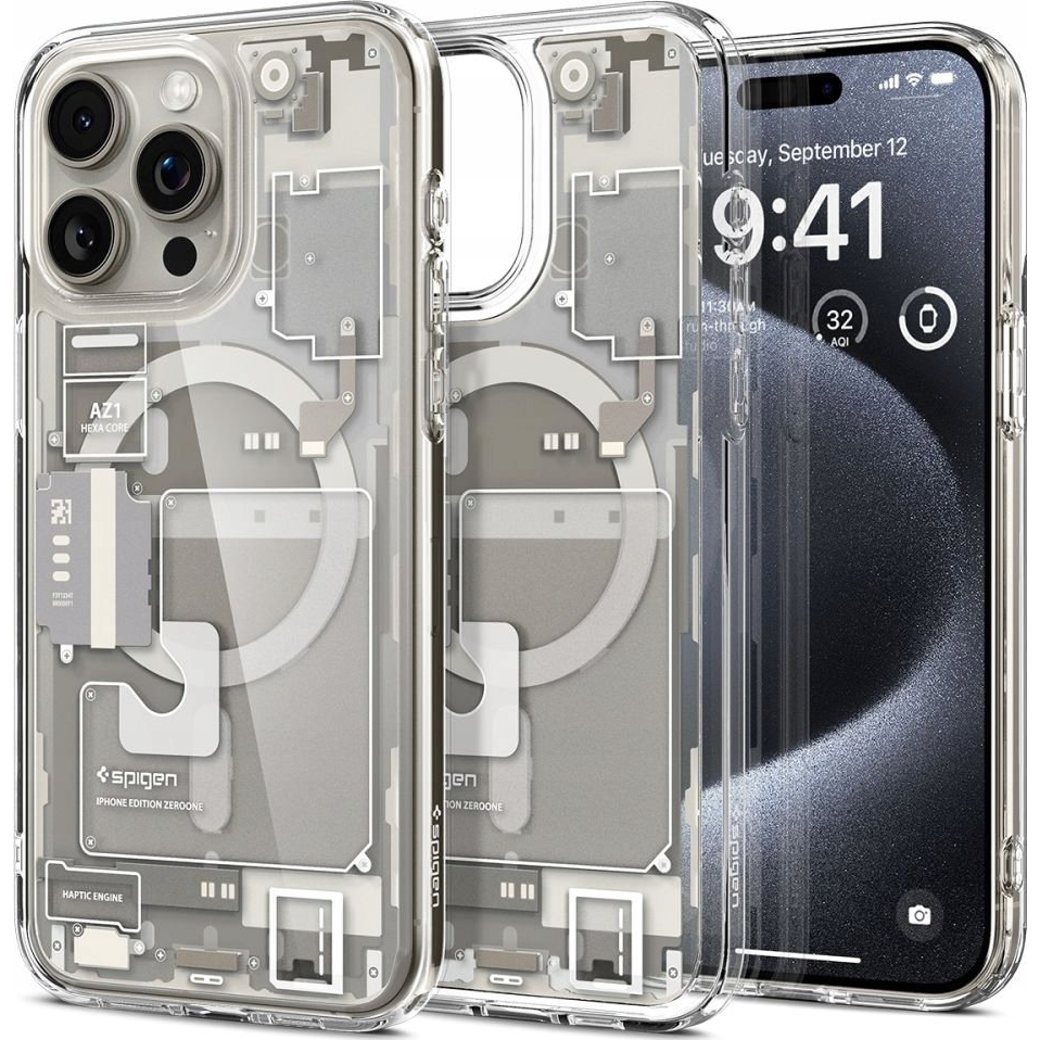 Spigen Ultra Hybrid MagSafe iPhone 16 Pro Max Zero One Natural Titanium (8809971232623-ACS08381)