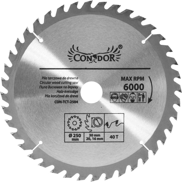 WIDIA CIRCULAR SAW 250*30*40z /CON .
