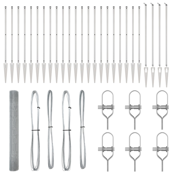 Horganyzott Drótháló Kerítés 13 Cölöppel 1.4x50 m