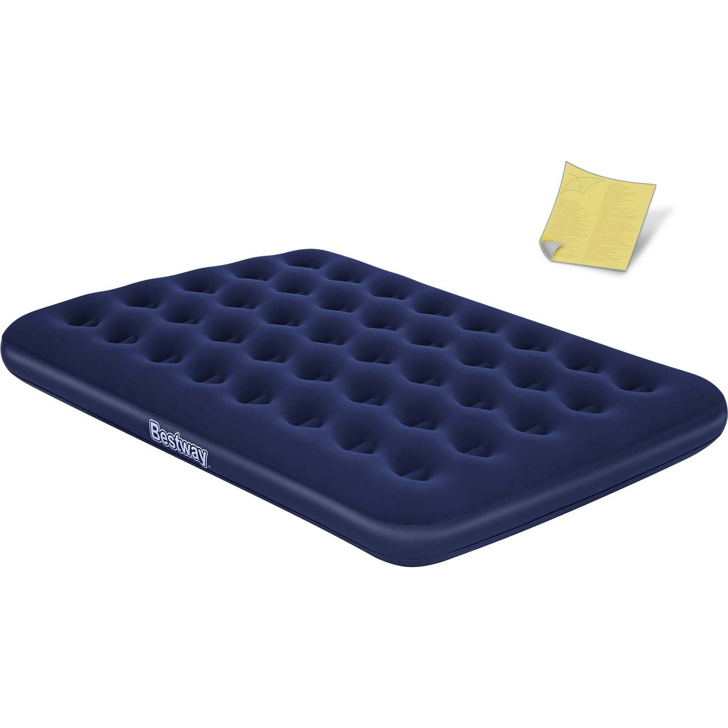 90747 Bestway Inflatable Flocked Airbed 191 x 137 x 22 cm 67002 (B67002)