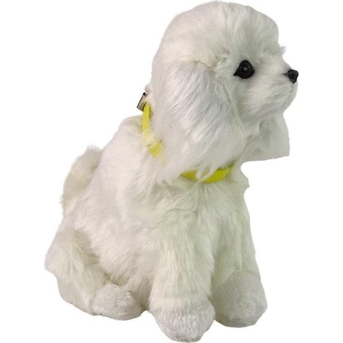 Interaktív Plüss Puha Szőrű Uszkár Kutya (12697)