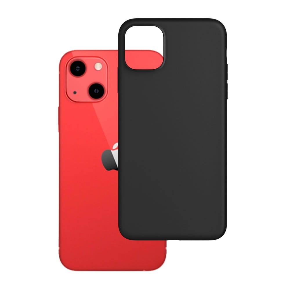 3mk Apple iPhone 13 Szilikon Tok - Fekete (3M002712)