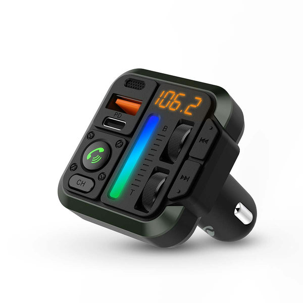 Nedis CATR2024BK Szivargyújtós Autós Bluetooth FM transmitter - Fekete