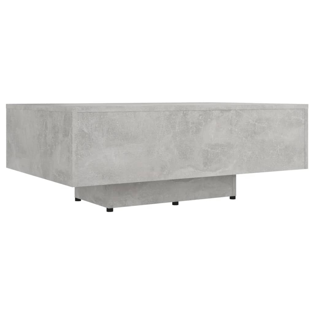 betonszürke forgácslap dohányzóasztal 85 x 55 x 31 cm (803384)