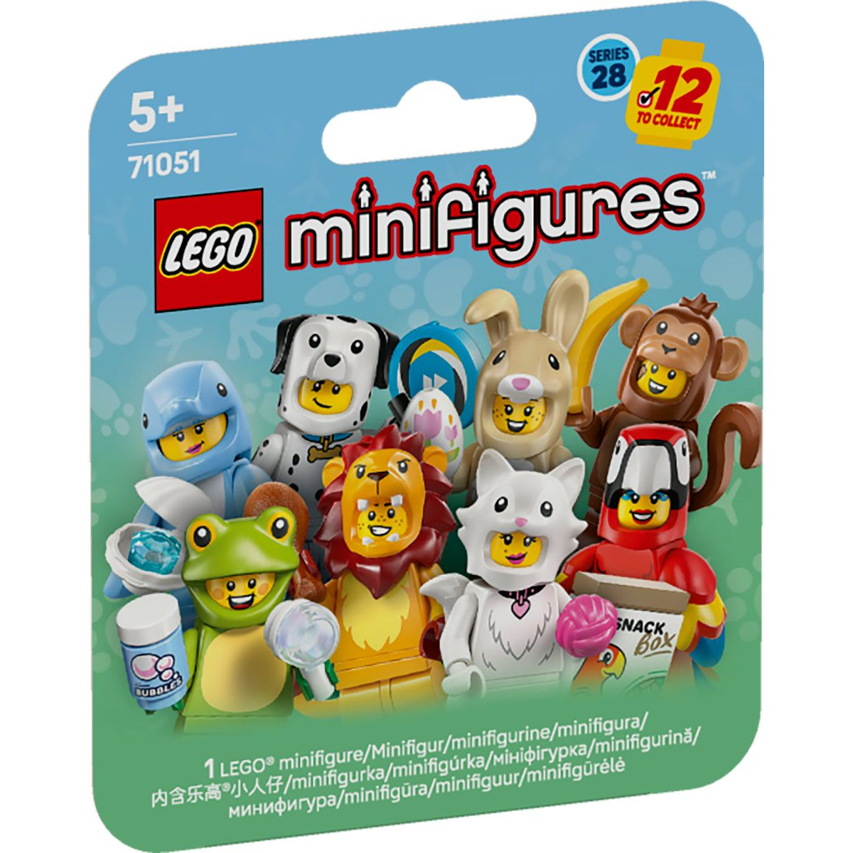 LEGO® Minifigures 71051 Minifigurák Állatok 28. sorozat (71051); Meglepetésdoboz (LEGO71051)